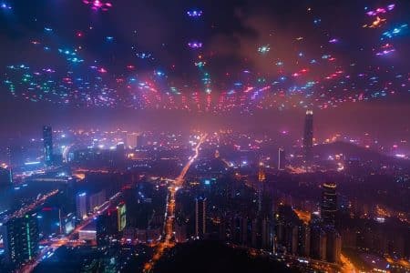 Admirez le ciel chinois : 10 197 drones illuminent Shenzhen avec un spectacle à couper le souffle